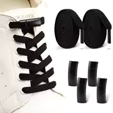 Cordones NoTie, cordones magnéticos para zapatos, cordones elásticos planos con Clip, zapatillas de deporte para mujer, hombres y niños, cordones informales para AJ AF1